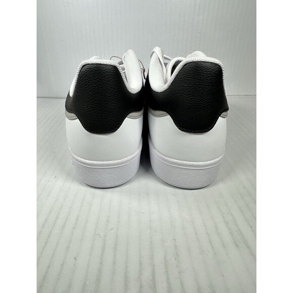 Size 10 Adidas Hoops 4.0 Men\'s Athletic Sneaker Shoe White Black JQ9985 NEW